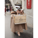 Petite Market Bag in Gold Stripe Paw