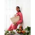 Grass Bucket Bag in Natural