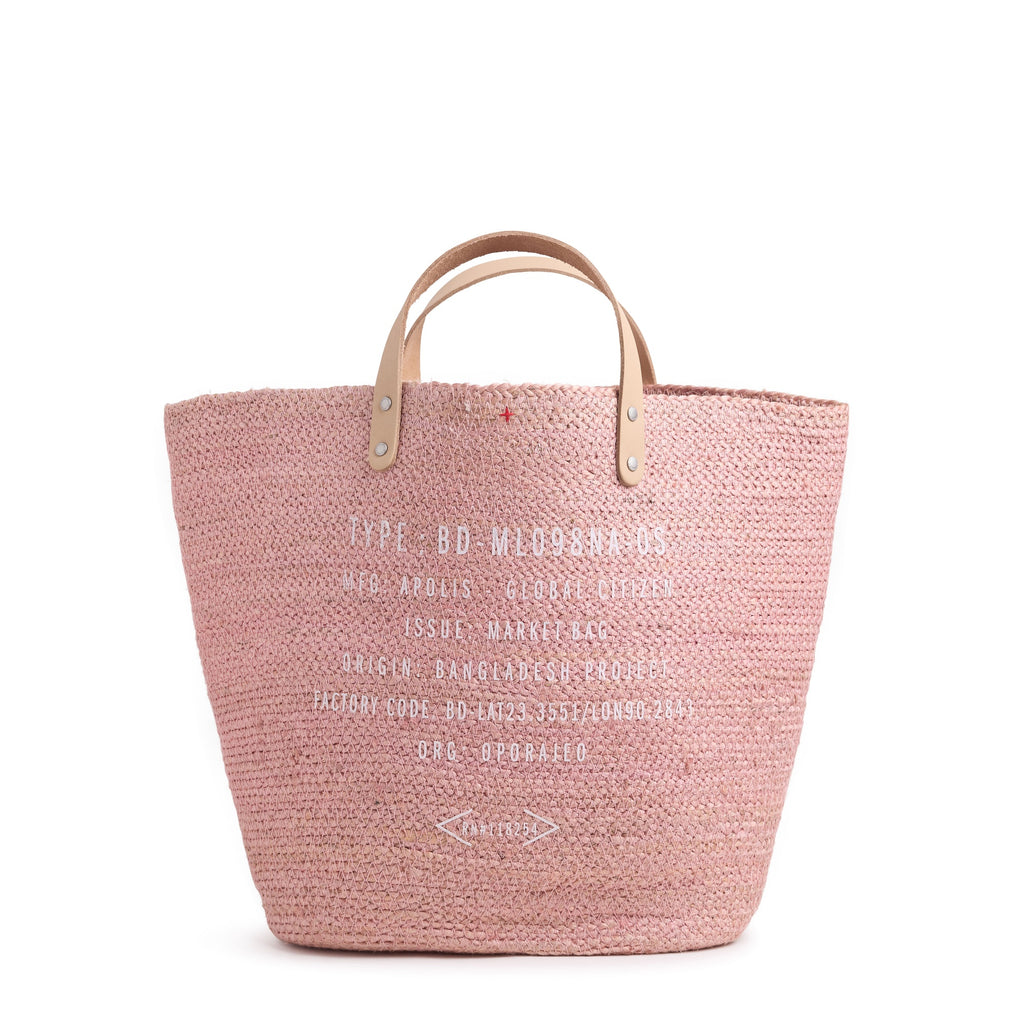Grass Bucket Bag in Blush