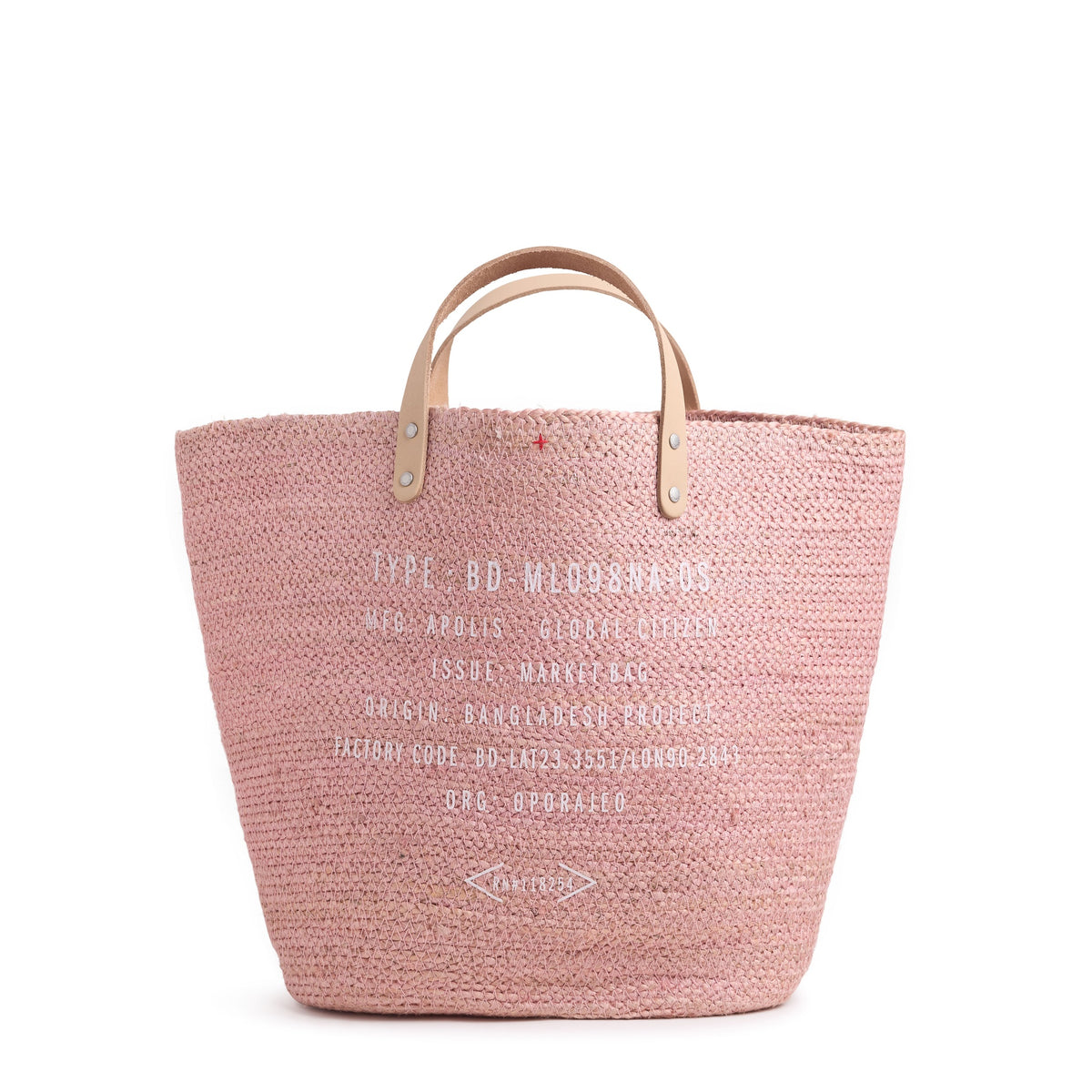 Grass Bucket Bag in Blush