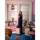 Market Tote in Gold Polka Dot with Monogram