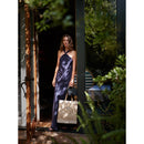 Market Tote in Gold Polka Dot with Monogram