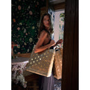 Market Bag in Gold Polka Dot Shadow Monogram