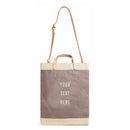 Market Bag in Deep Taupe with Strap