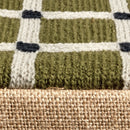 description_A close-up of our limited edition chenille-jute