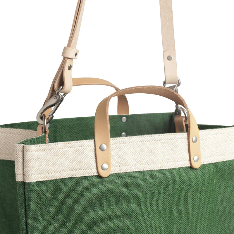 Market Bag in Field Green with Strap