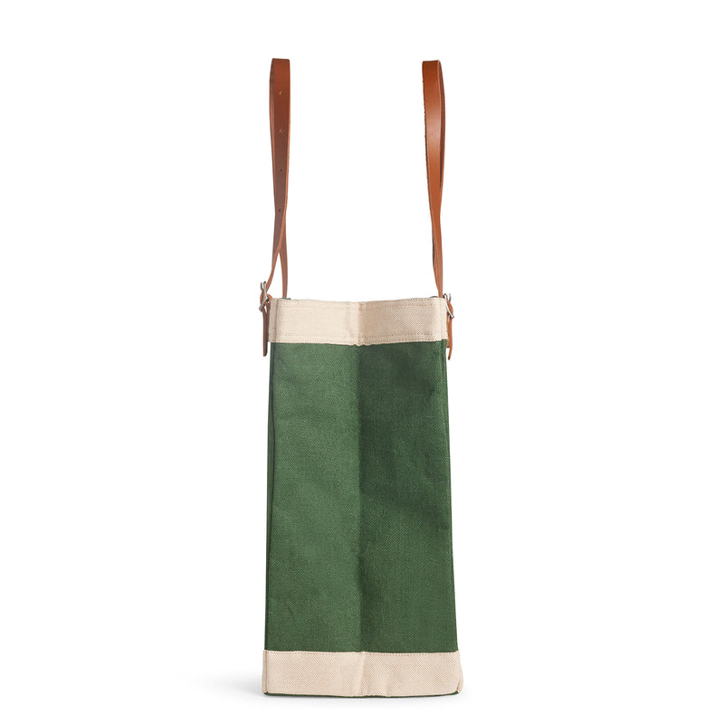 Market Bag in Field Green with Adjustable Handle “Alphabet Collection”