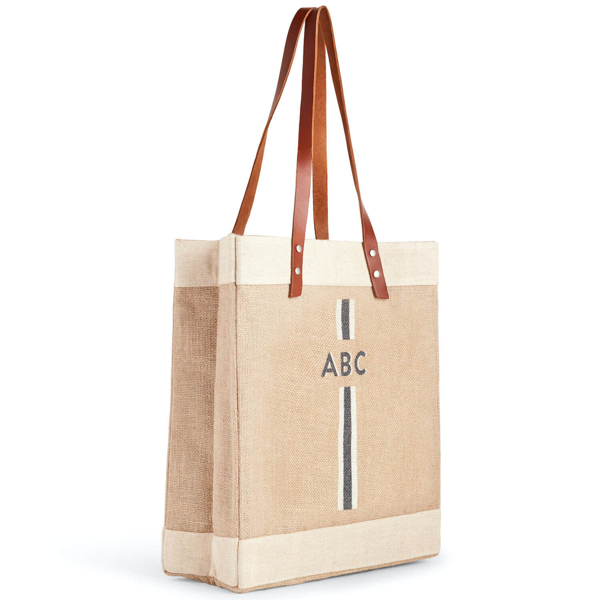 Market Bag in Natural Bouquet by Amy Logsdon