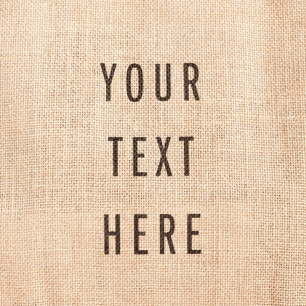 description_Custom printed text with eco-friendly ink.