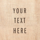 description_Custom printed text with eco-friendly ink.