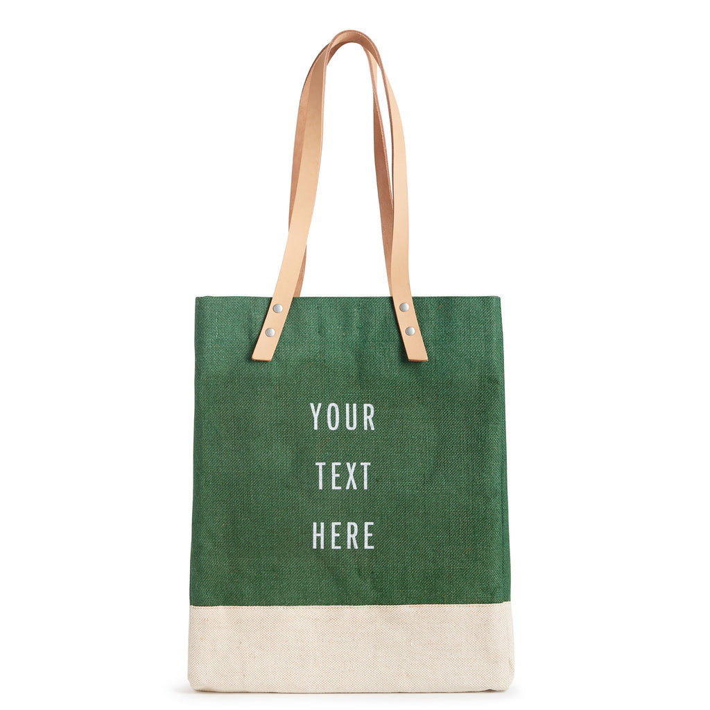 Wine Tote in Field Green