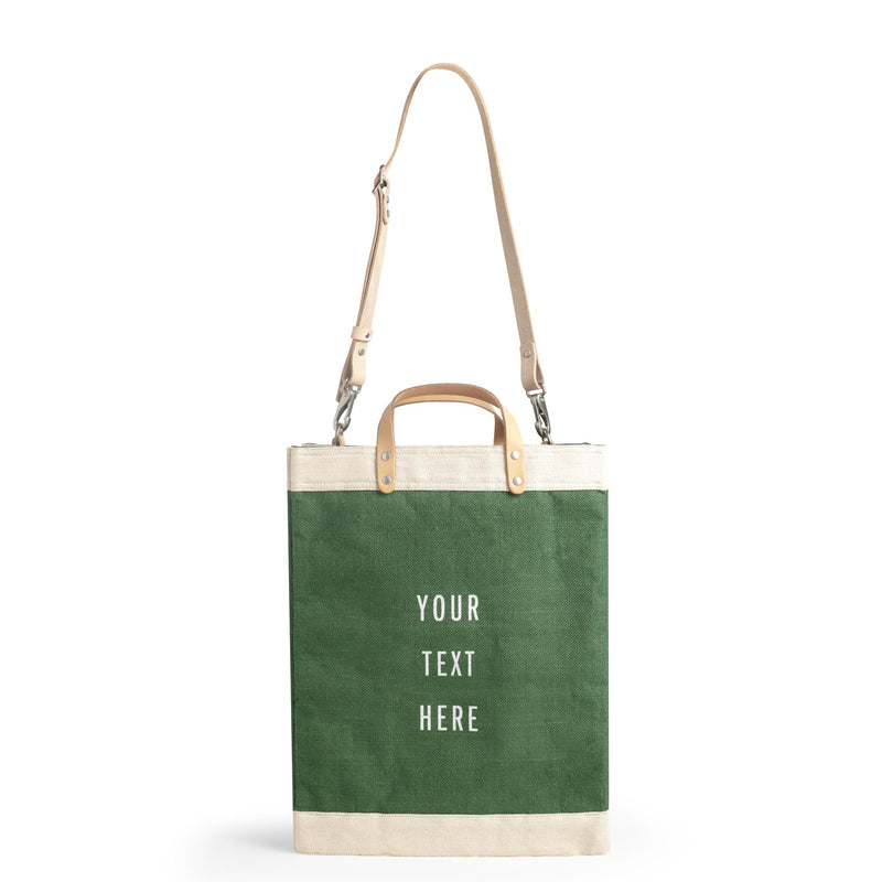 Market Bag in Field Green with Strap