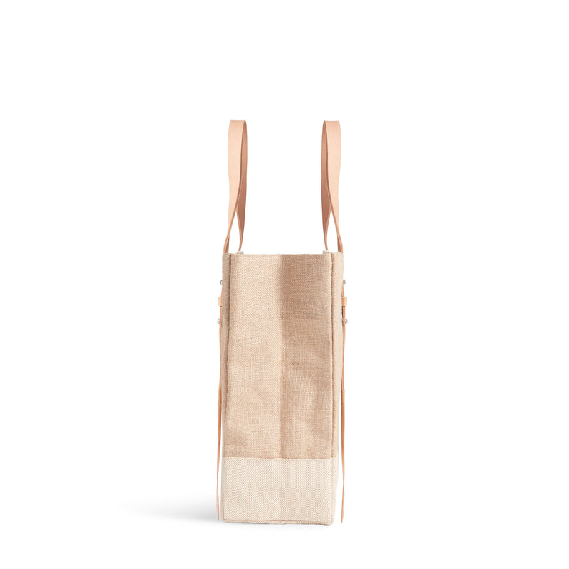 Shoulder Market Bag in Natural "Alphabet Collection"