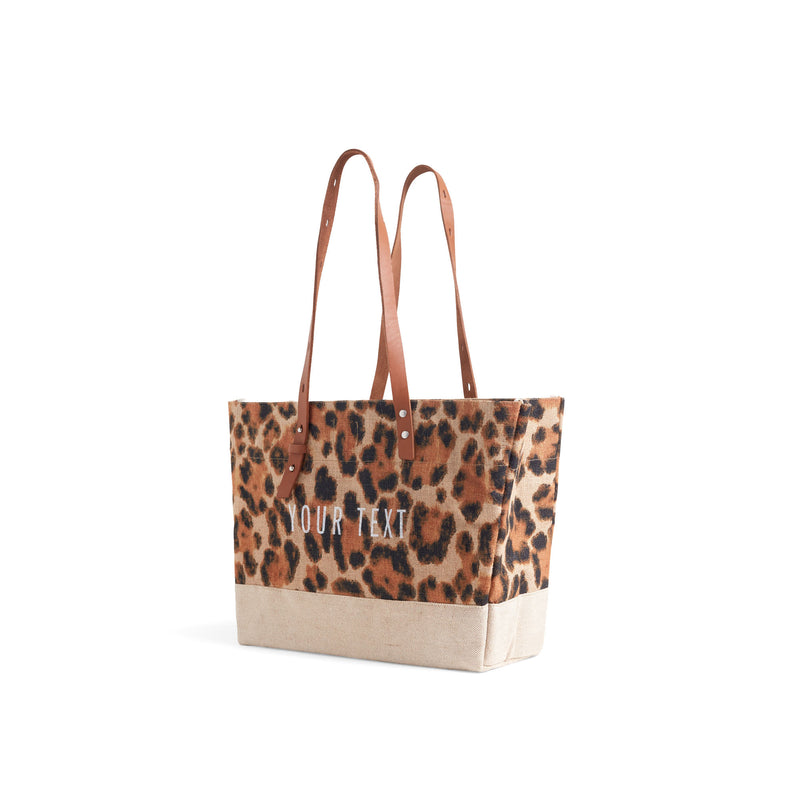 Shoulder Market Bag in Cheetah Print