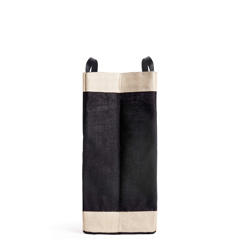 Market Bag in Black with Two Lines