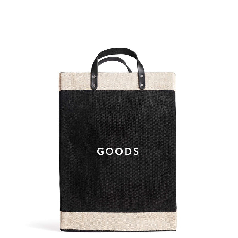 Market Bag in Black with “GOODS”