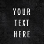 description_Custom printed text with eco-friendly ink.