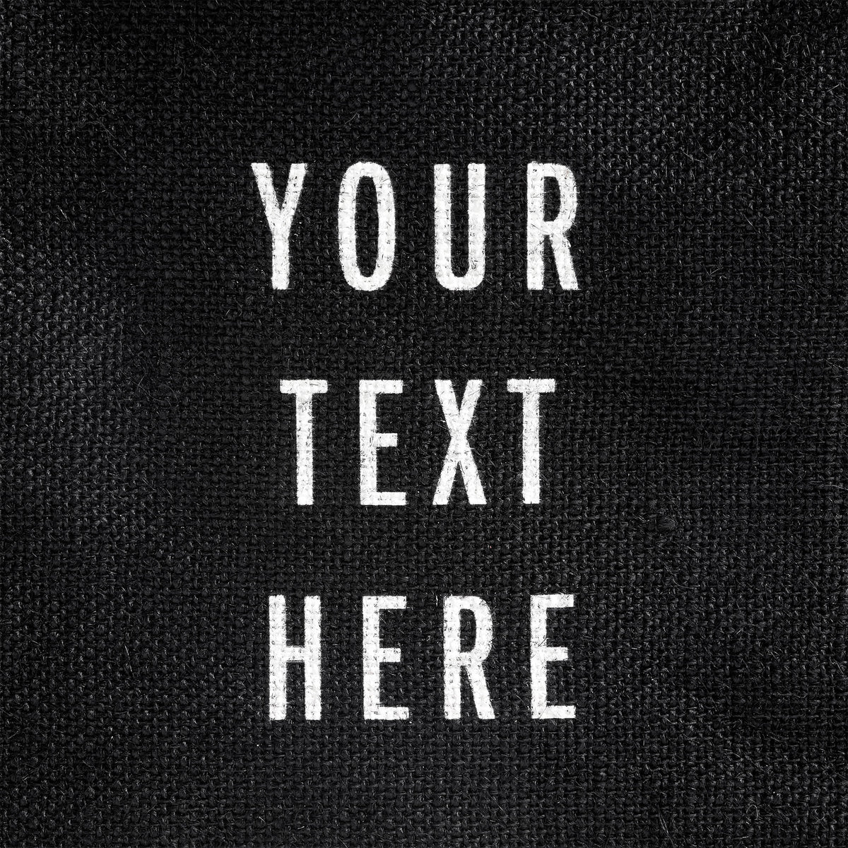 description_Custom printed text with eco-friendly ink.