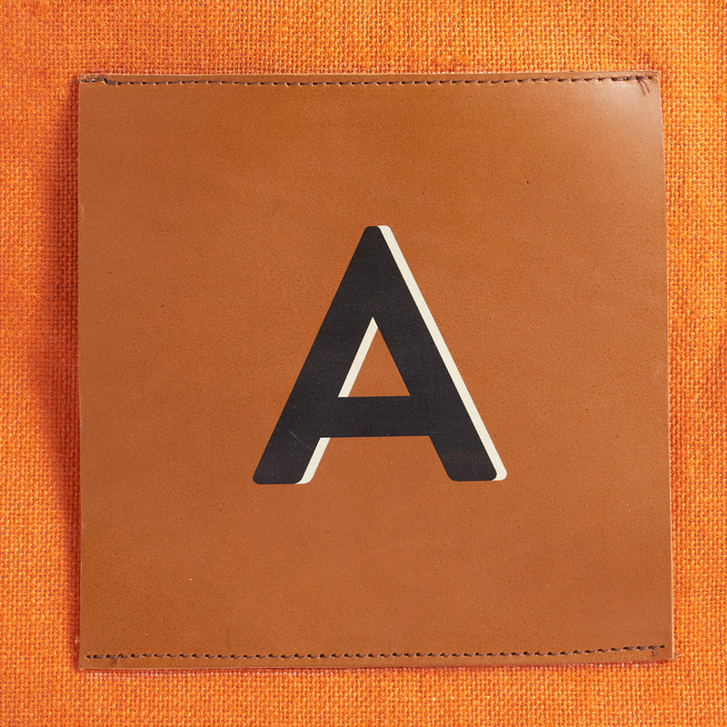 description_American vegetable tanned leather patch 7” x 7”