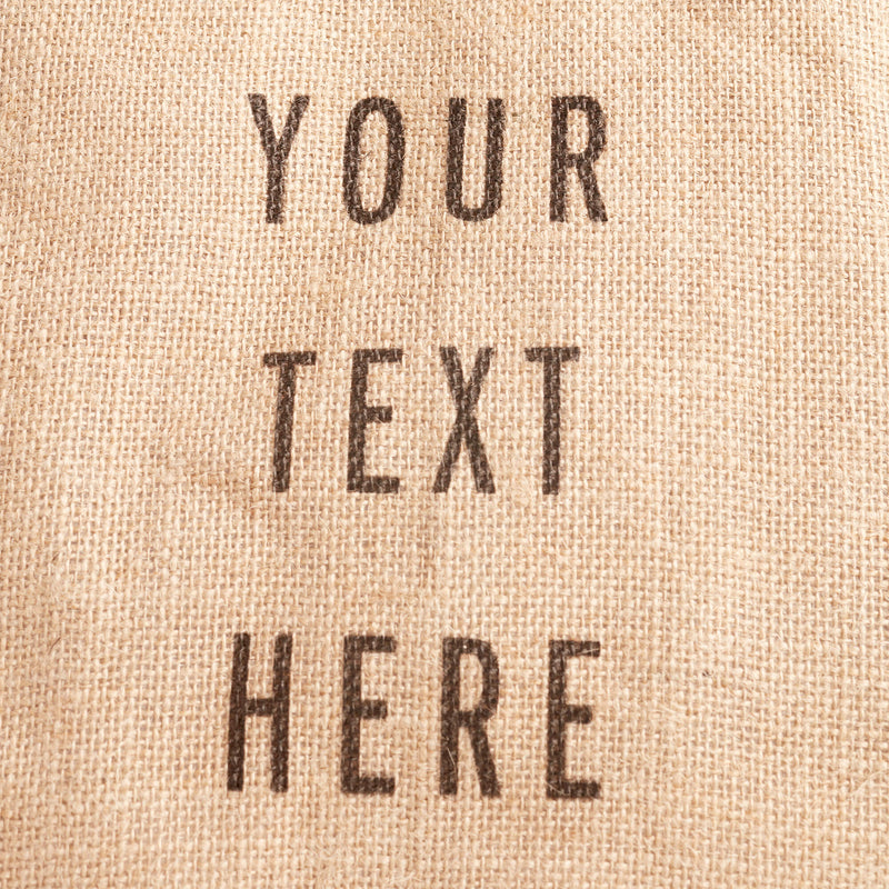 description_Custom printed text with eco-friendly ink.