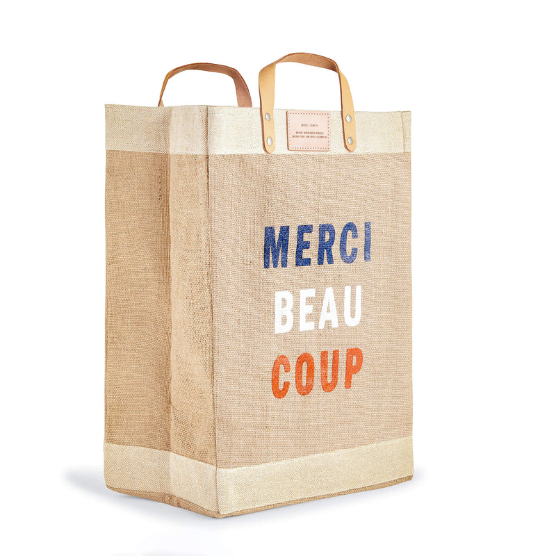 Market Bag in Natural for Clare V. “Merci Beau Coup”