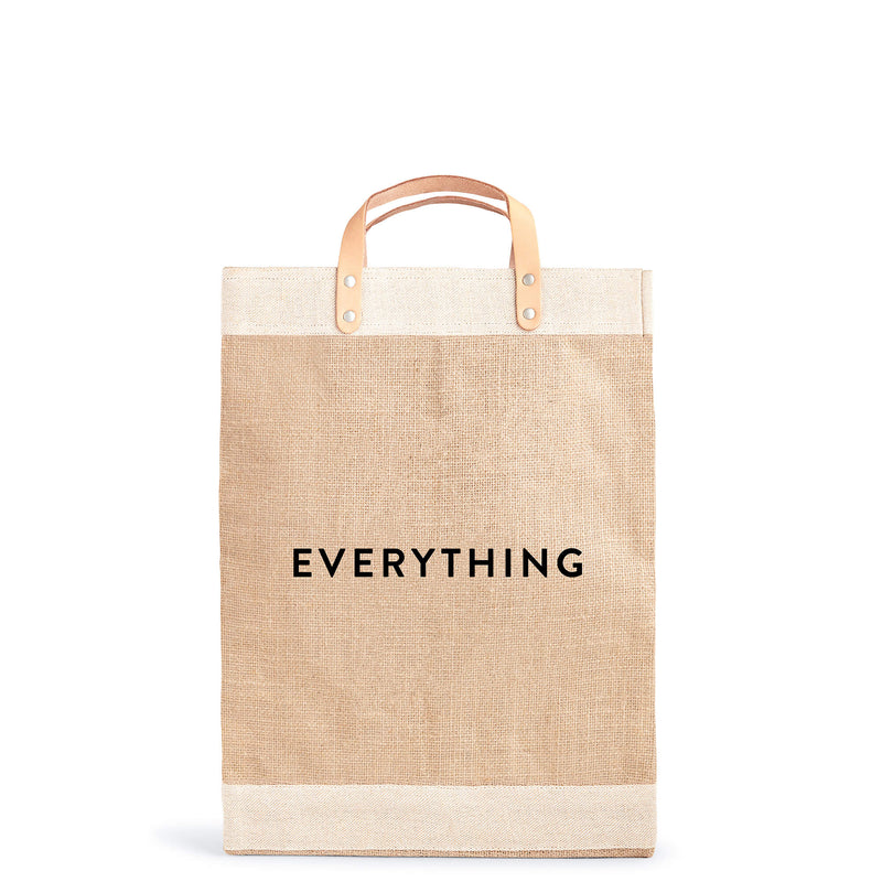 Market Bag in Natural with “Everything”
