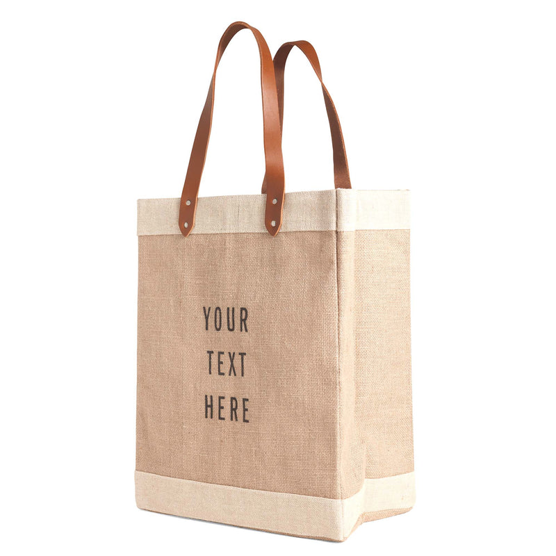 Market Bag in Natural with Long Handle