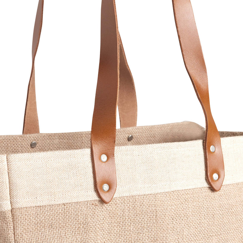 Market Bag in Natural with Long Handle