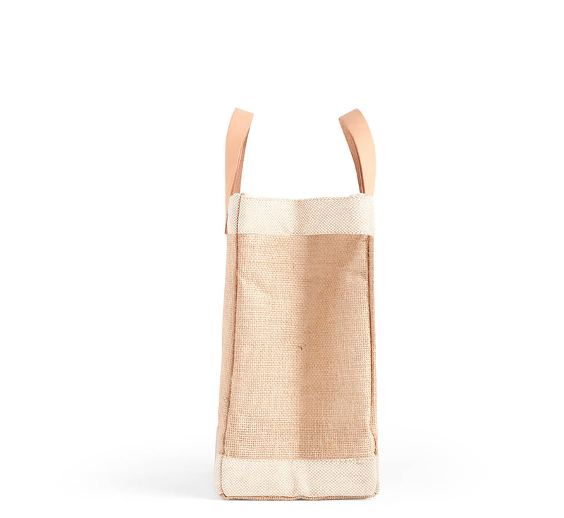 Petite Market Bag in Natural with Love Note
