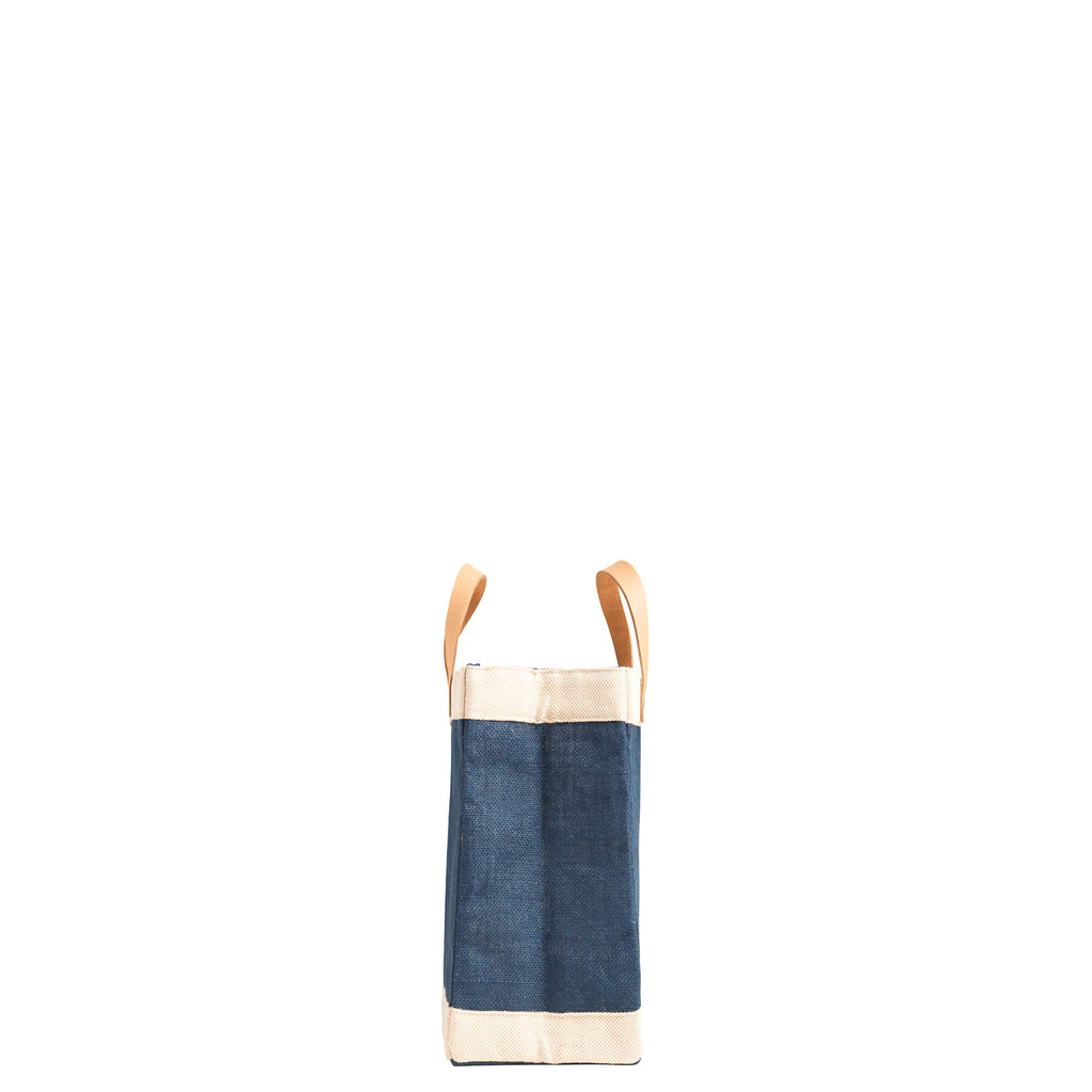 Petite Market Bag in Navy with Gold Foil