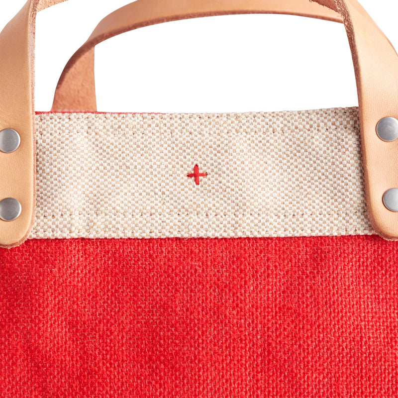 Market Bag in Red with Strap