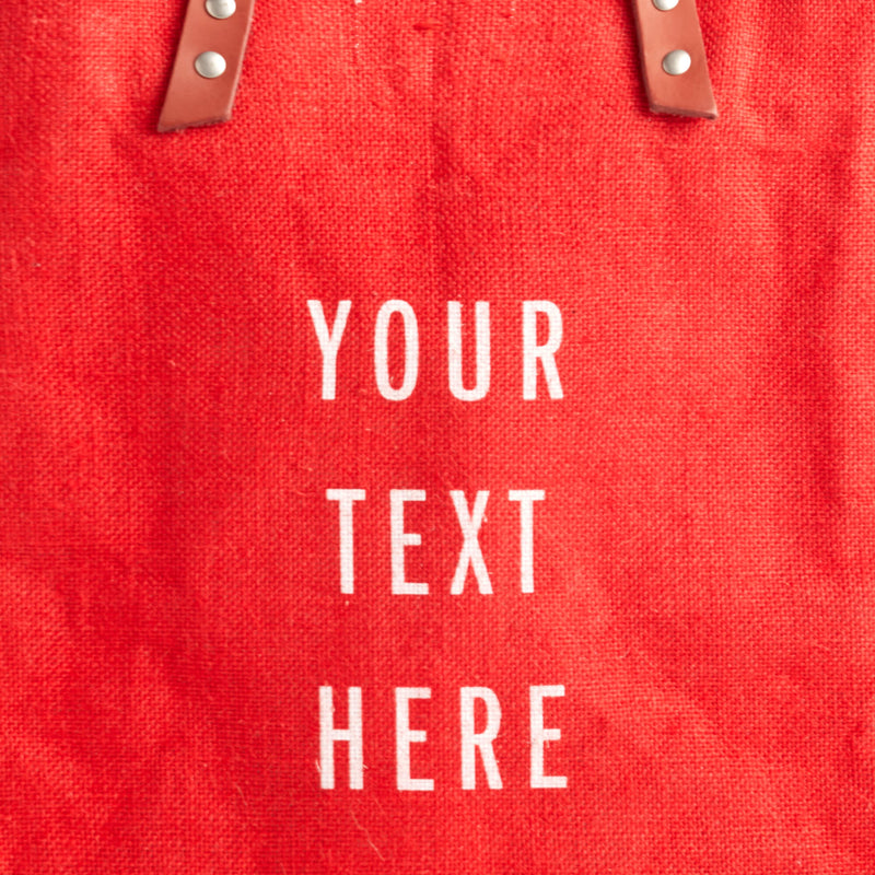 description_Custom printed text with eco-friendly ink.