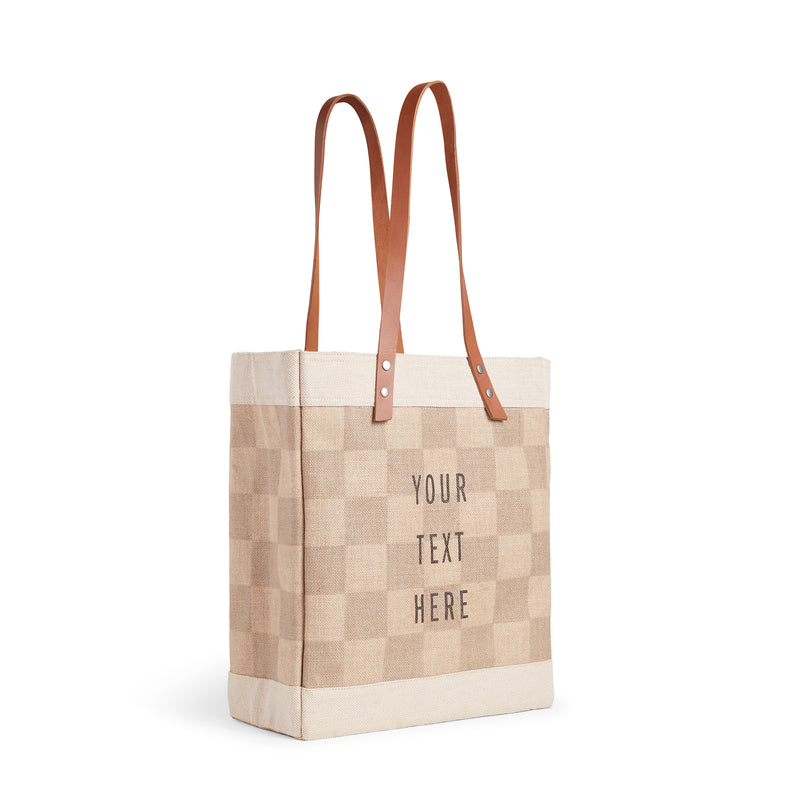 Market Tote in Checker