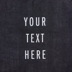 description_Custom printed text with eco-friendly ink.