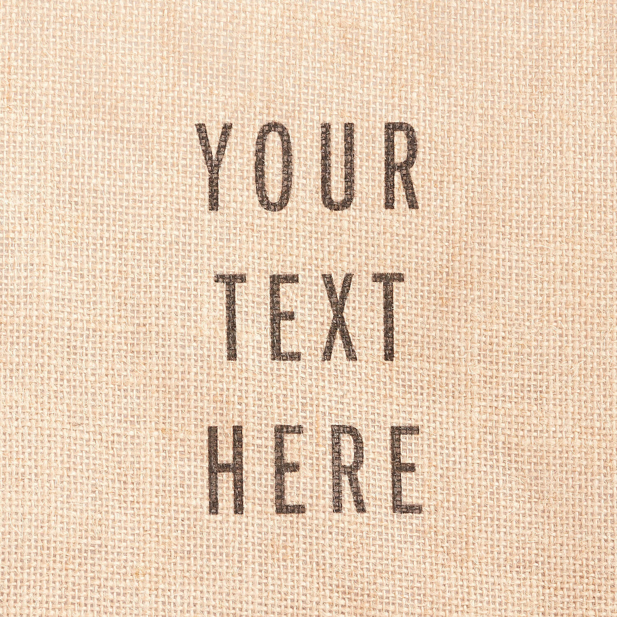 description_Custom printed text with eco-friendly ink.