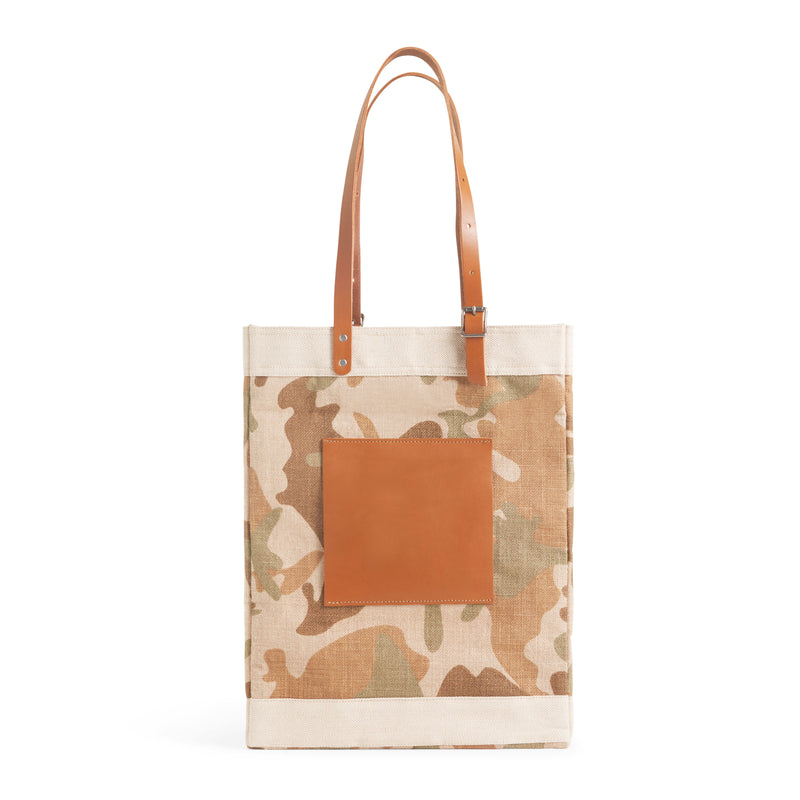 Market Bag in Safari with Adjustable Handle “Alphabet Collection”