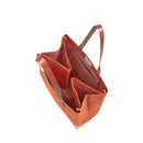 Wine Tote in Citrus with Black Monogram