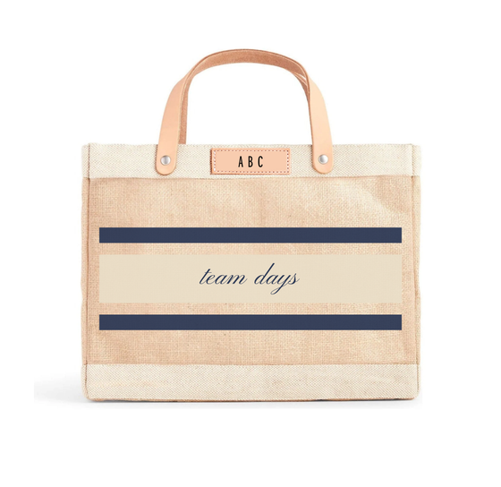 Personalized Petite Market Bag design examples for co-branded gifts